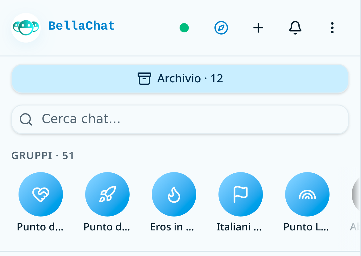 Entri e trovi 51 stanze pubbliche già attive
