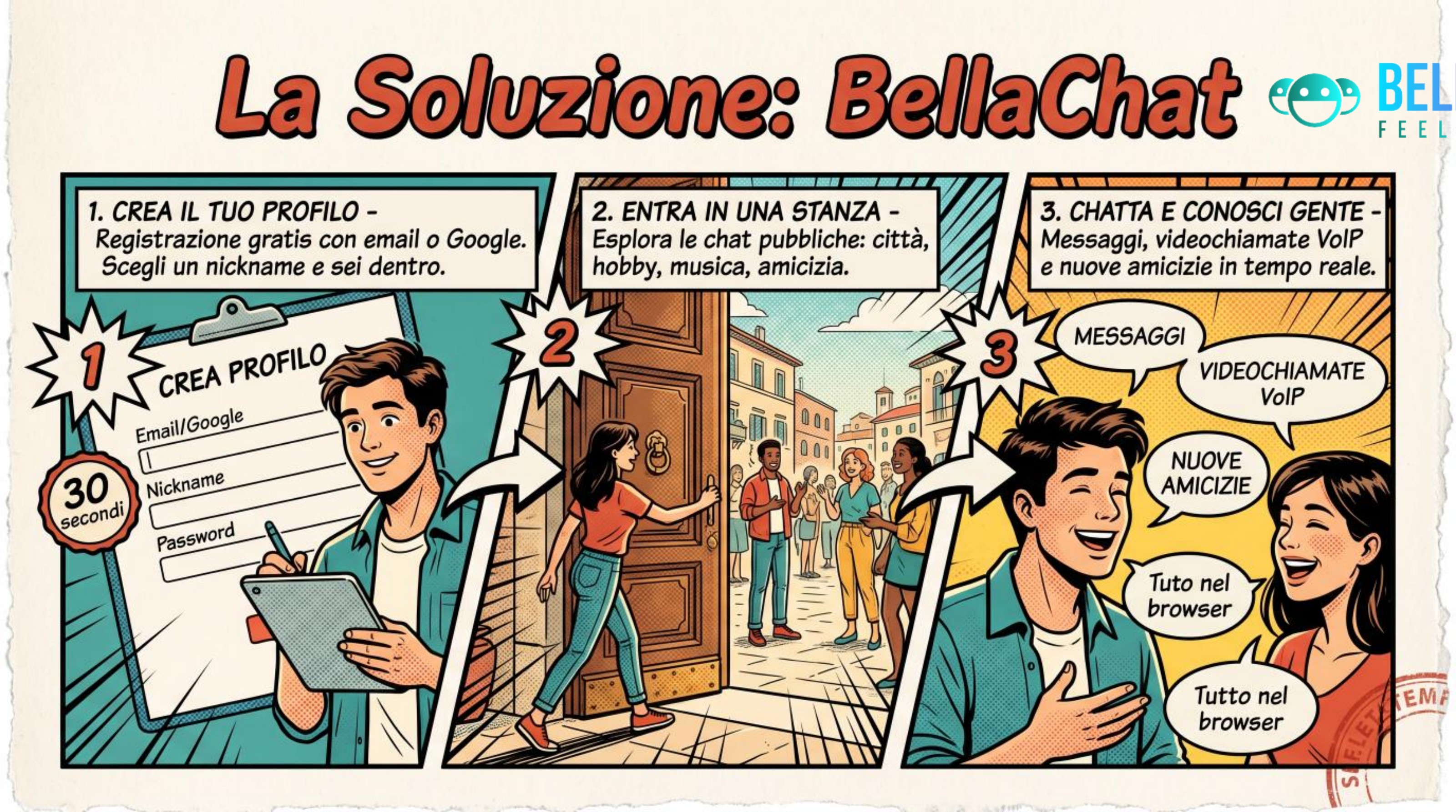 La soluzione: BellaChat in tre passi